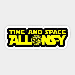 Allons-Y in Space Sticker